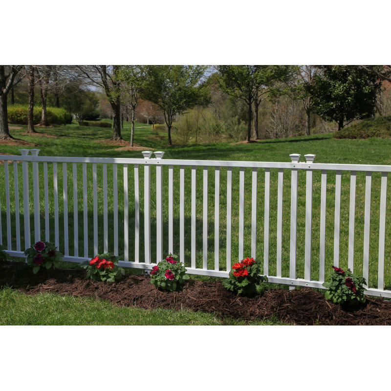Zippity Outdoor Products 3 ft. H x 3.5 ft W Baskenridge No Dig Vinyl